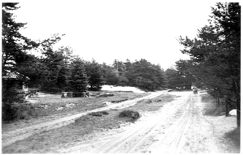 Zandrivier met fietsers